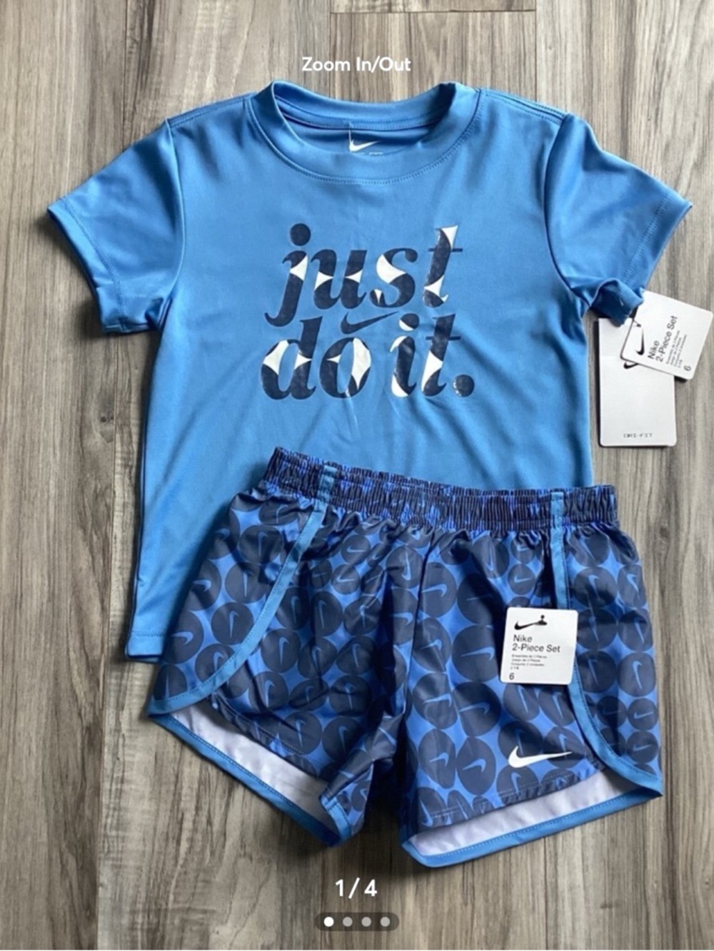 Nike DRIFIT Girls shorts set size 6(NWT) ~PRICE IS FIRM, NO OFFERS~